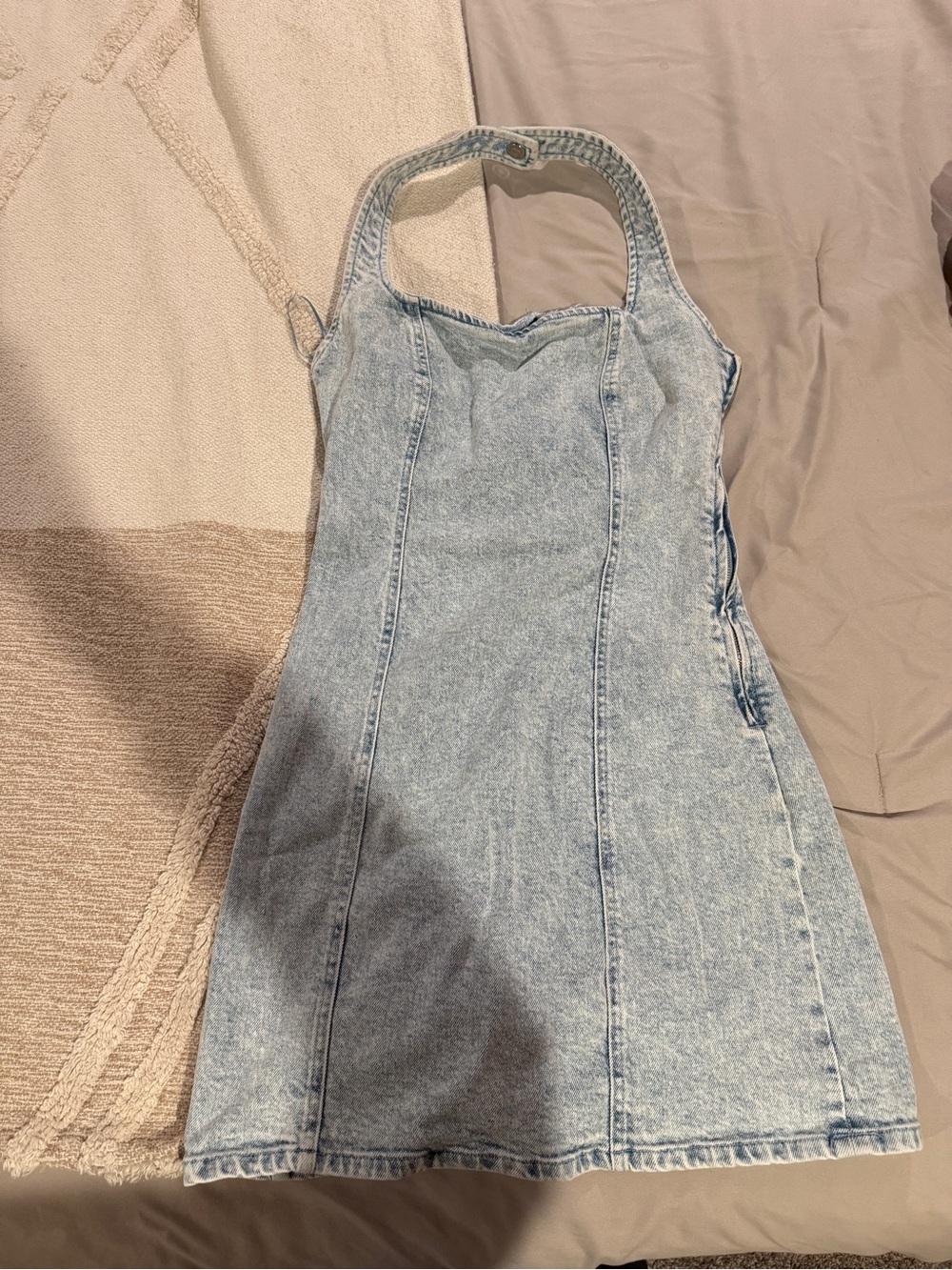 Denim Halter Dress Gianni Bini size Small